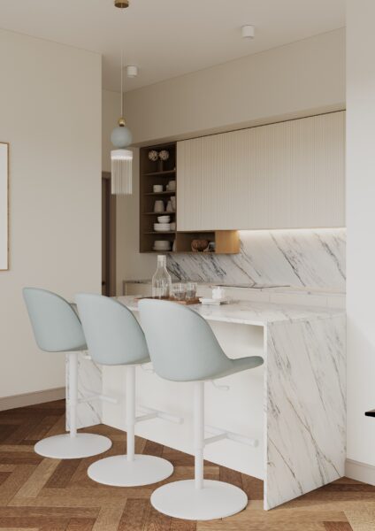 Köögimööbel koos köögisaarega