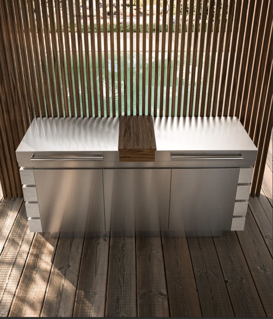 Modulaarne väliköök terrassile ja aeda