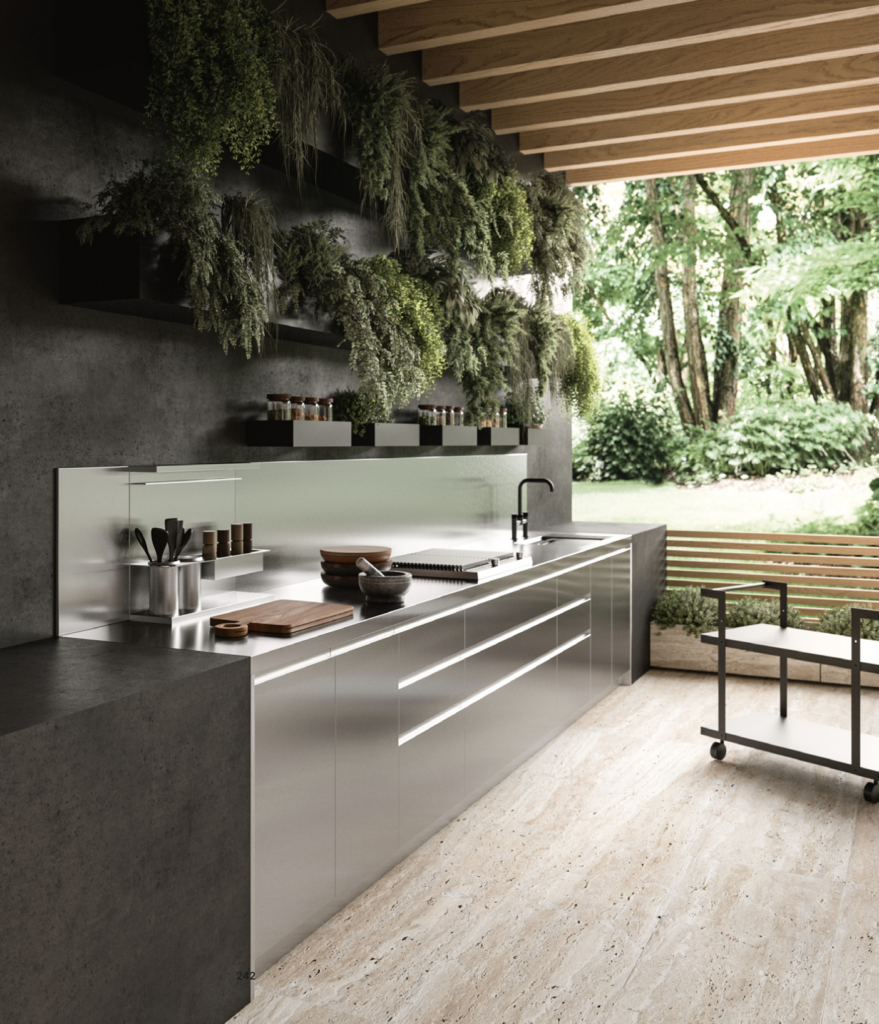 Arrital Solaria Outdoor väliköök roostevabast terasest